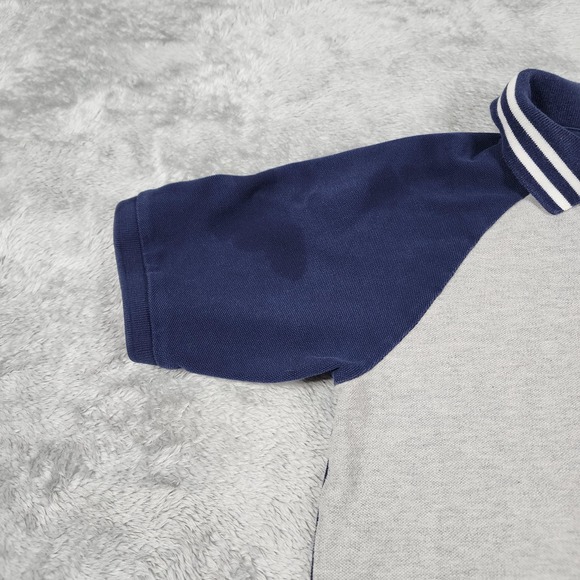Polo Ralph Lauren Polo Shirt‎ Youth Large 14-16 Navy Gray Big Pony Athletics - Picture 4 of 13